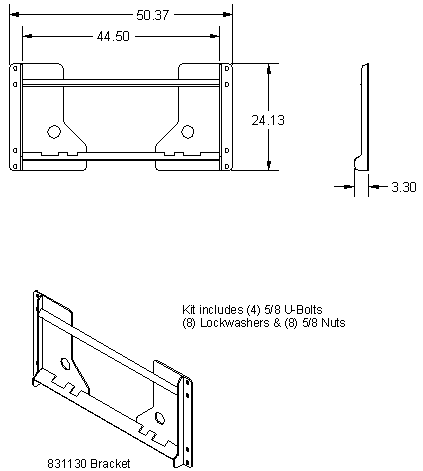 Bolt-on Interfacing Bracket Kit - Quick Attach Brackets