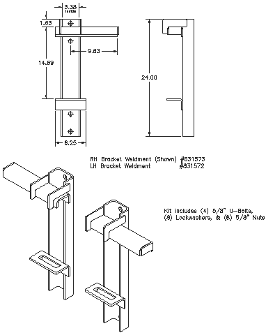 Bolt-on Interfacing Bracket Kit - Quick Attach Brackets