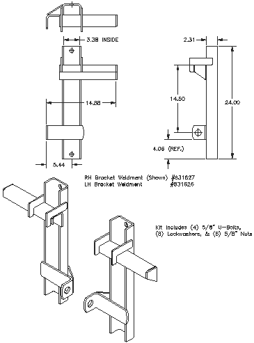 Bolt-on Interfacing Bracket Kit - Quick Attach Brackets