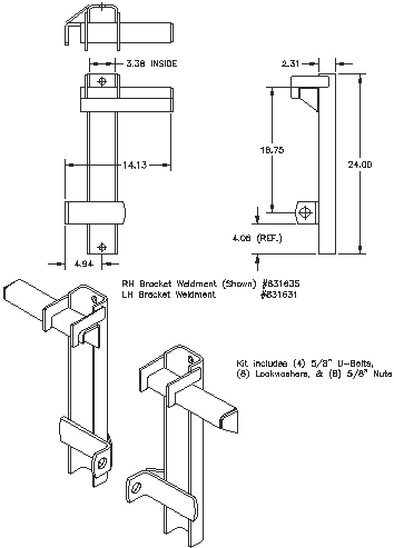 Bolt-on Interfacing Bracket Kit - Quick Attach Brackets