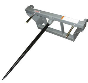 Bale Spear, Single Bolt-in 2200 lbs - Euro / Global - Integrated Frame Bale Spear