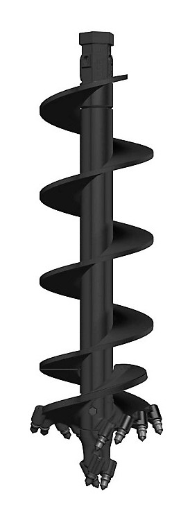Pengo's Severe Ripper (SRR) Auger Bit 6" x 48" x 2" Hex - Rock Auger