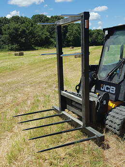 Large Rectangular Bale Carriage - Skid Steer Quick Attach - Bale Carriage