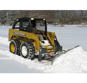 Skid Steer Snow Blade 9' with Hydraulic Angle Kit and Crossover Relief Valve - Universal Mount - Snow Blade